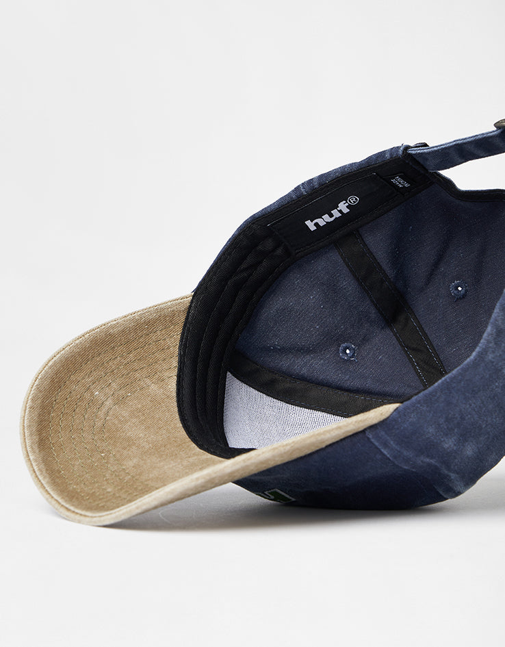 HUF Two Tone 89 Washed 6 Panel Cap - Navy