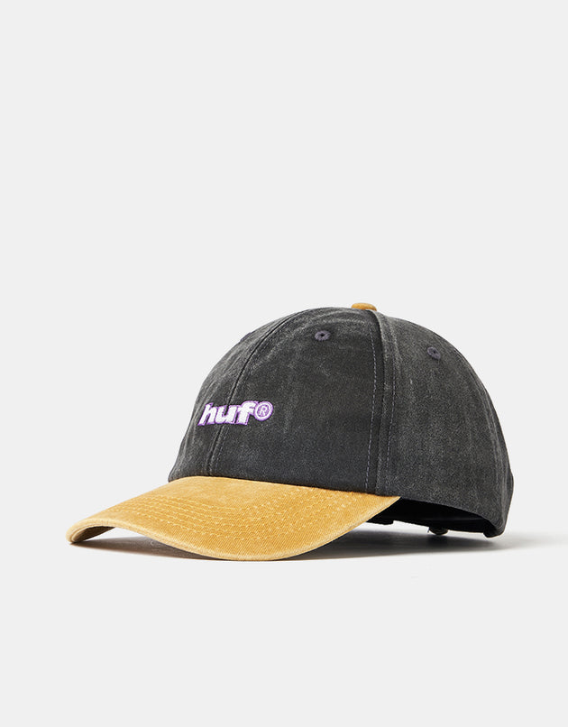 HUF Two Tone 89 Washed 6 Panel Cap - Black
