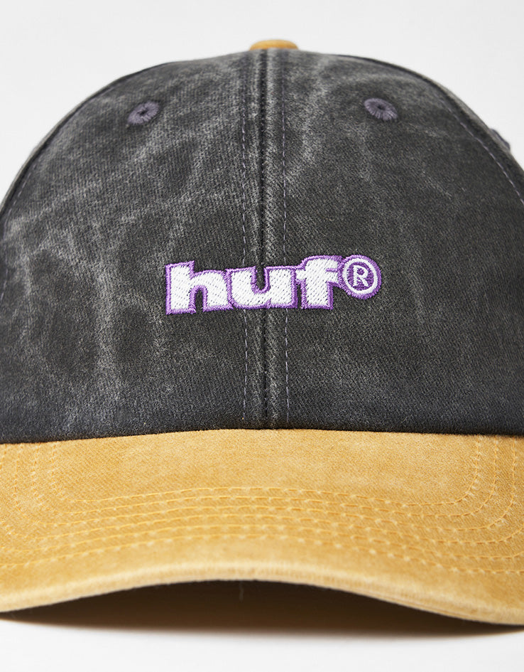 HUF Two Tone 89 Washed 6 Panel Cap - Black