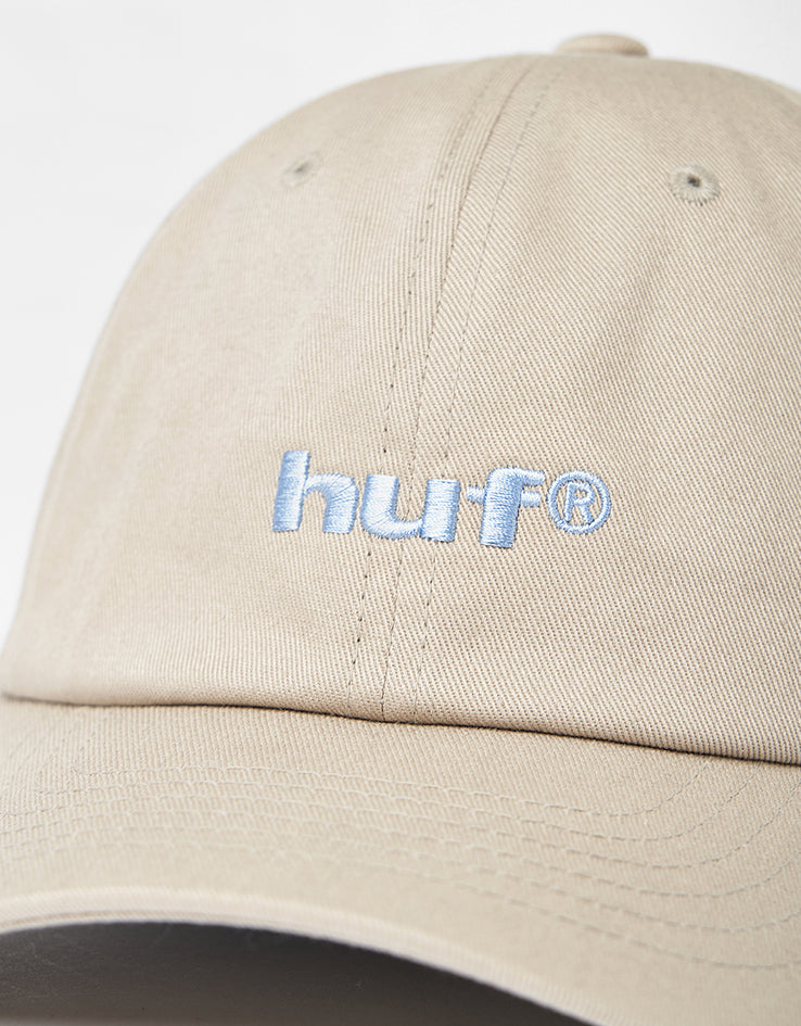 HUF 89 Embroidered 6 Panel CV Cap - Stone/Blue