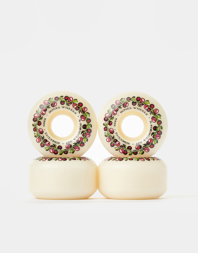Bones Skull Berries X-Formula V5 Sidecut 97a Skateboard Wheels - 50mm
