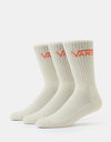 Vans Classic 3 Pack Crew Socks - Turtledove