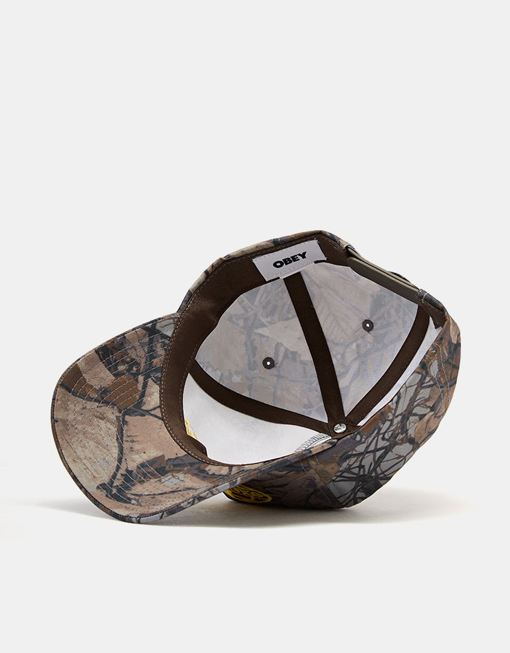 Obey World Records Snapback Cap - Fence Camo Multi