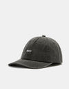 Obey Pigment Bold 6 Panel Strapback Cap - Pigment Black