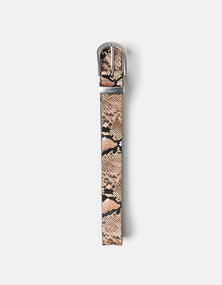 Obey Classic Leather Belt - Snake