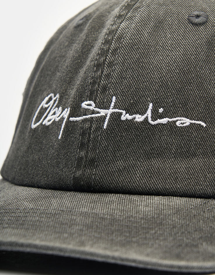 Obey Pigment Signature Strapback Cap - Pigment Black