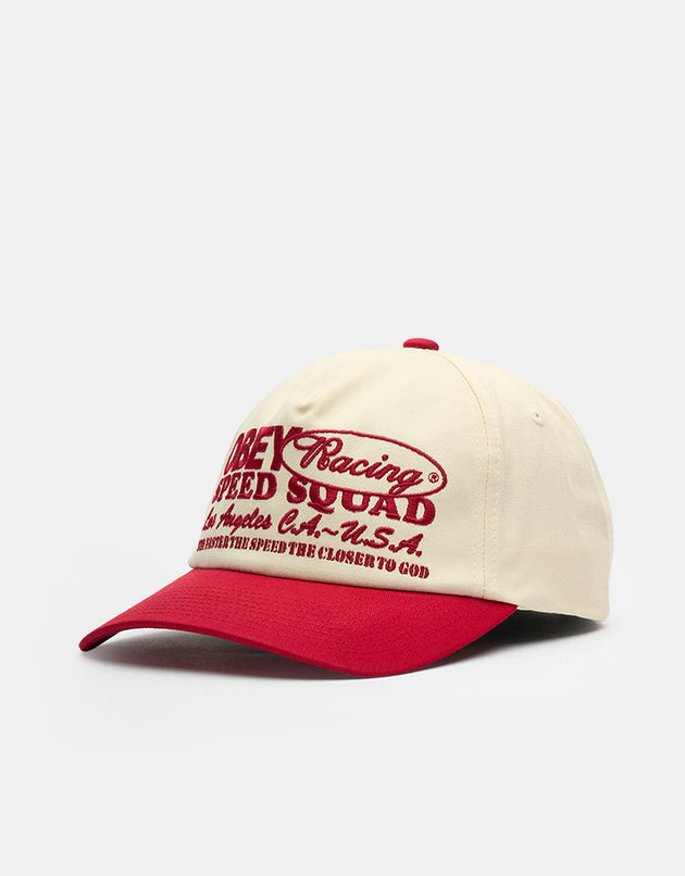 Obey Speed Squad Snapback Cap - True Red Multi