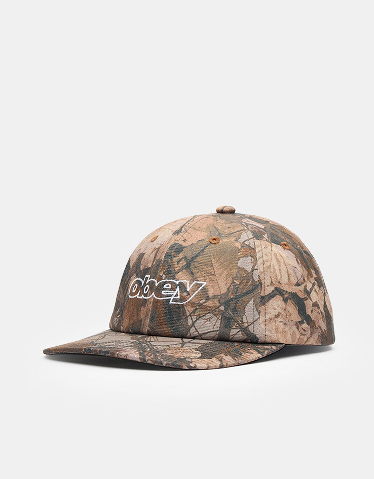 Obey Pigment Obey Slanted 6 Panel Strapback - Fence Camo Multi