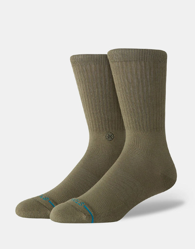 Stance Icon Crew Socks - Olive