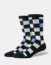Stance Chef Check Crew Socks - Black