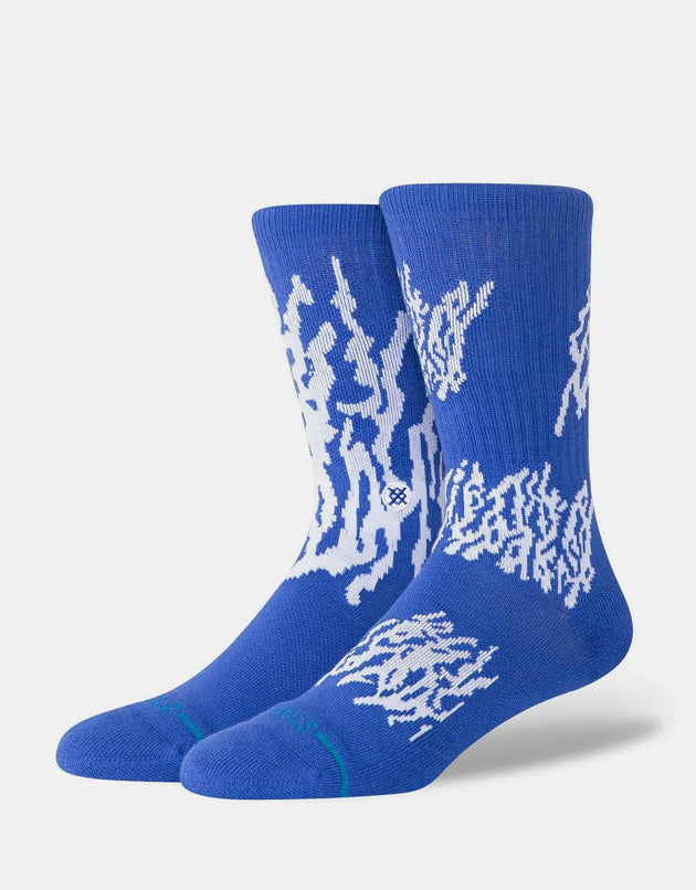 Stance Glacier Crew Socks - Cobalt Blue