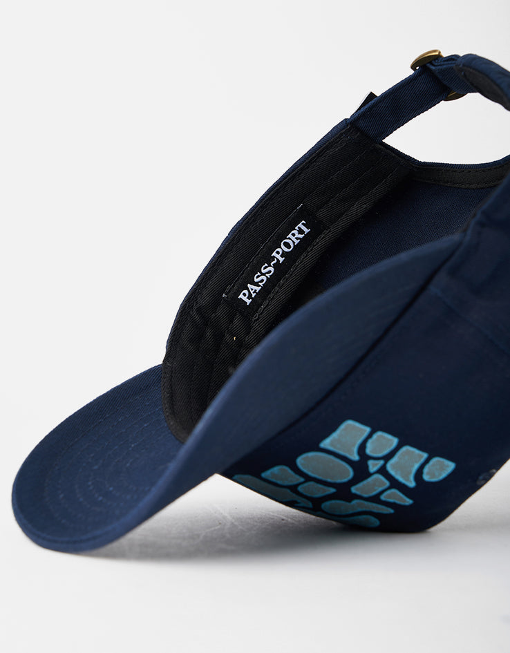 Pass Port Rough Neg Packers Strapback Cap - Navy