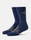 Vans LX Flame Crew Socks - Deep Indigo