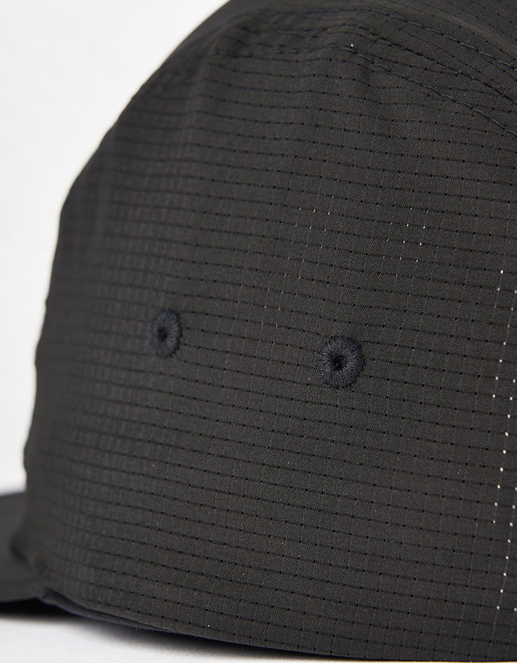 Vans Stretch Logo Camper 5 Panel Cap - Black