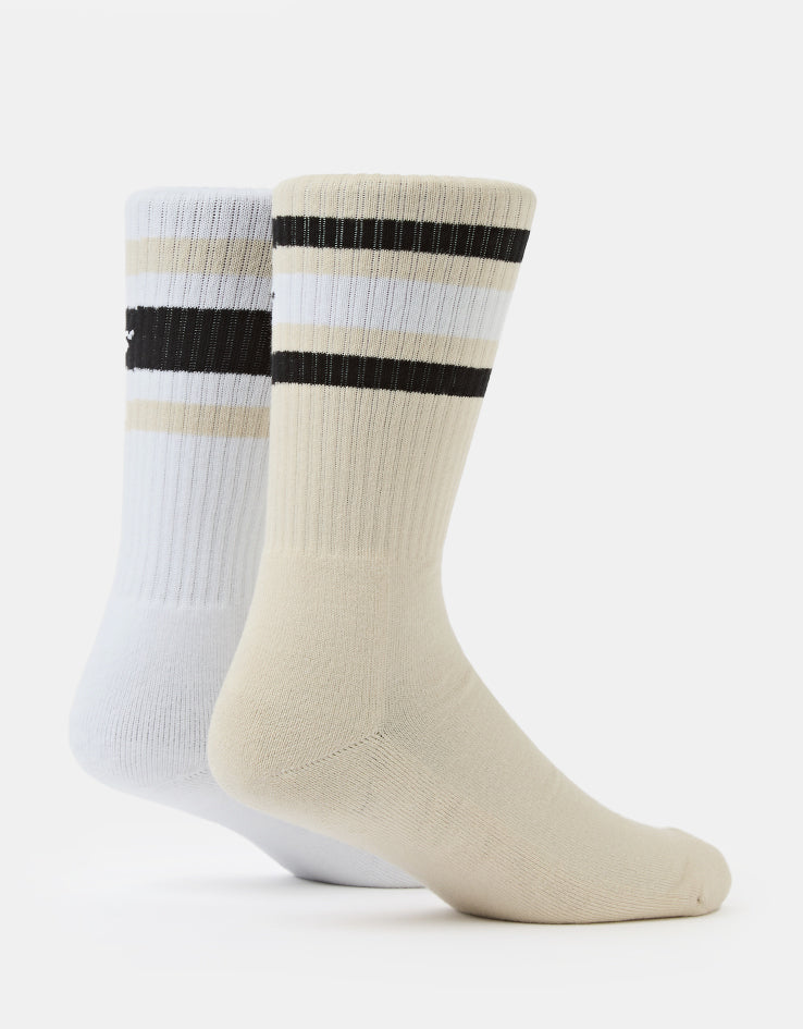 Dickies Genola 2 Pack Crew Socks - Stone