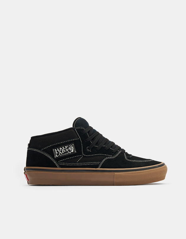 Vans Skate Half Cab Shoes - Black/Gum/White