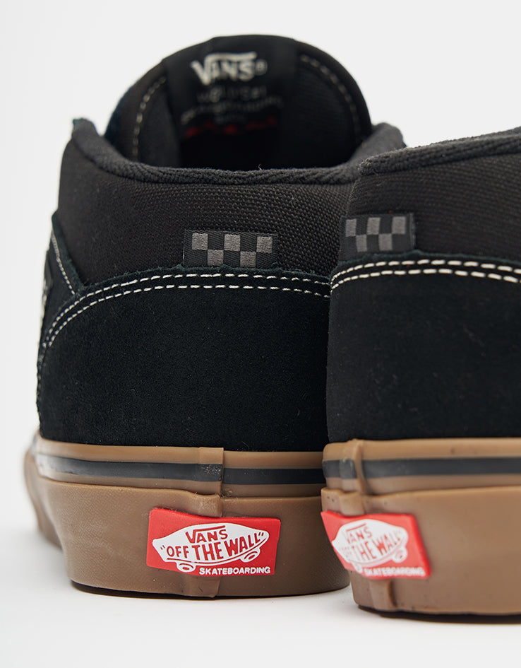 Vans Skate Half Cab Shoes - Black/Gum/White