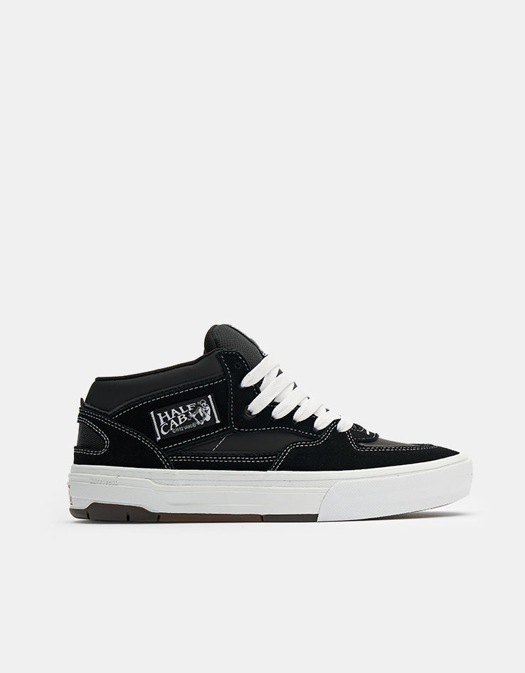 Vans Skate Half Cab Wafflecup Shoes - Black/White