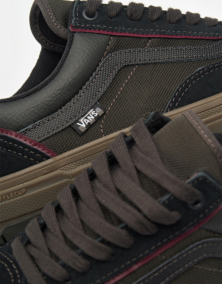 Vans Skate Old Skool Wafflecup Shoes - Black/Dark Gum