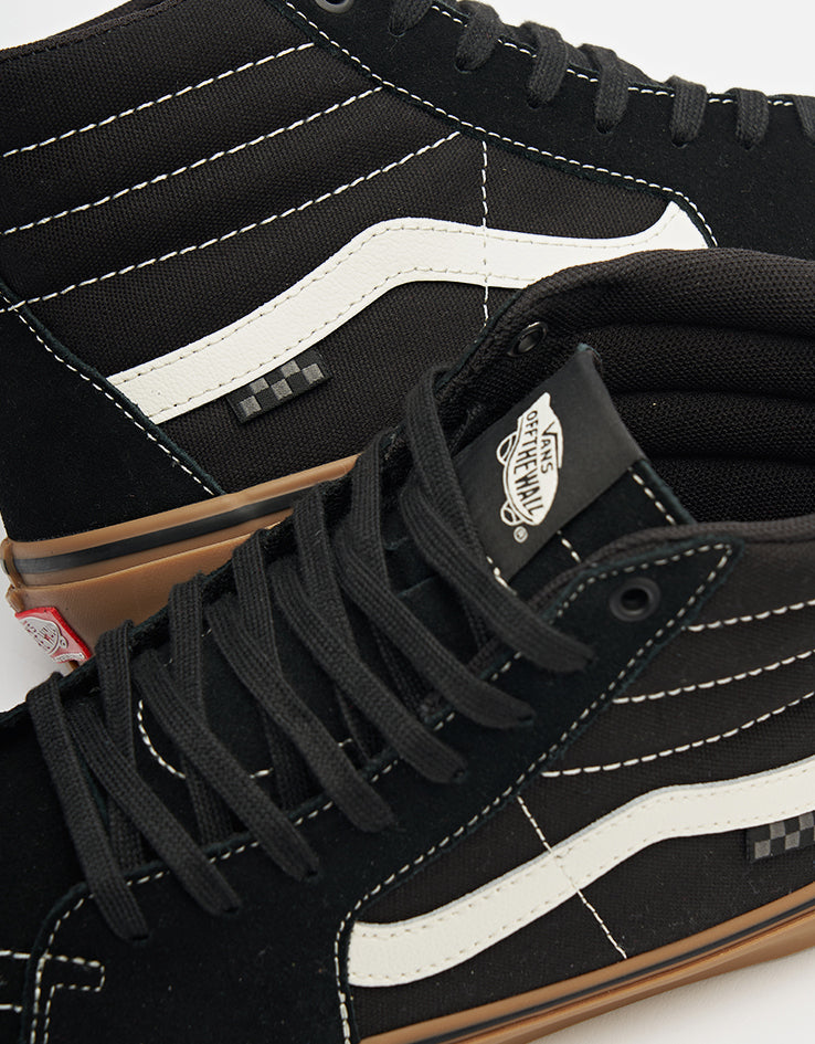Vans Skate Sk8-Hi Shoes - Black/Gum/White
