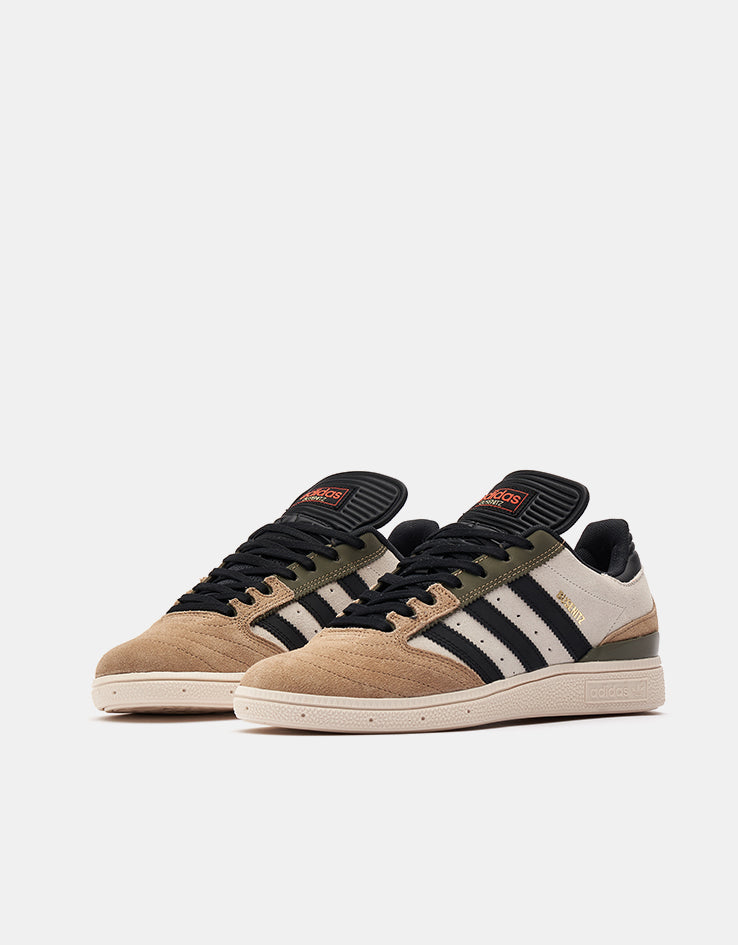 adidas Busenitz Skate Shoes - Cardboard/Core Black/Olive Strata