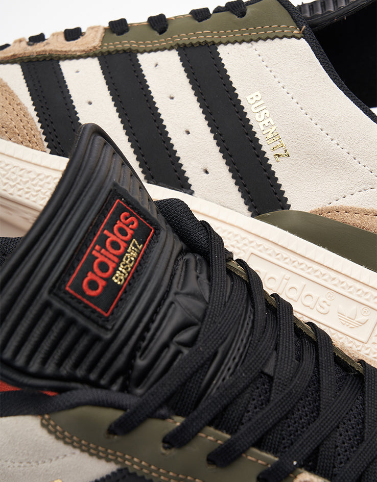 adidas Busenitz Skate Shoes - Cardboard/Core Black/Olive Strata