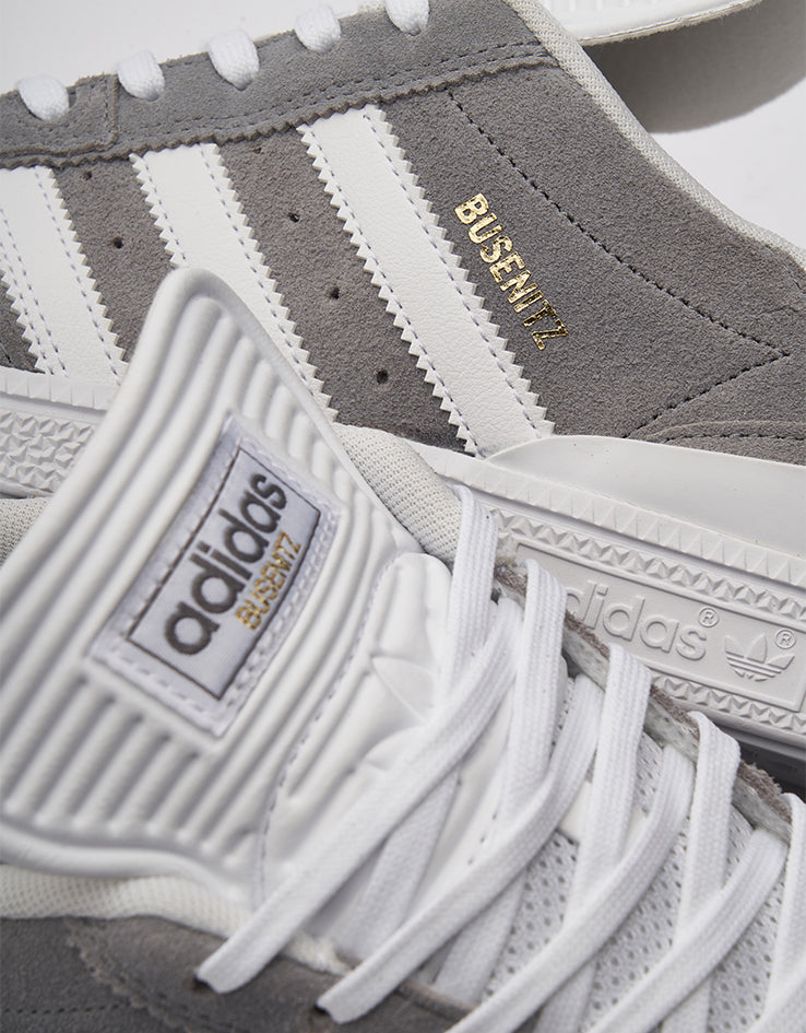 adidas Busenitz Skate Shoes - Grey/White/Gold Metallic