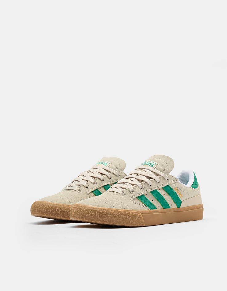 adidas Busenitz Vulc II Skate Shoes - Alumina/Court Green/Gum