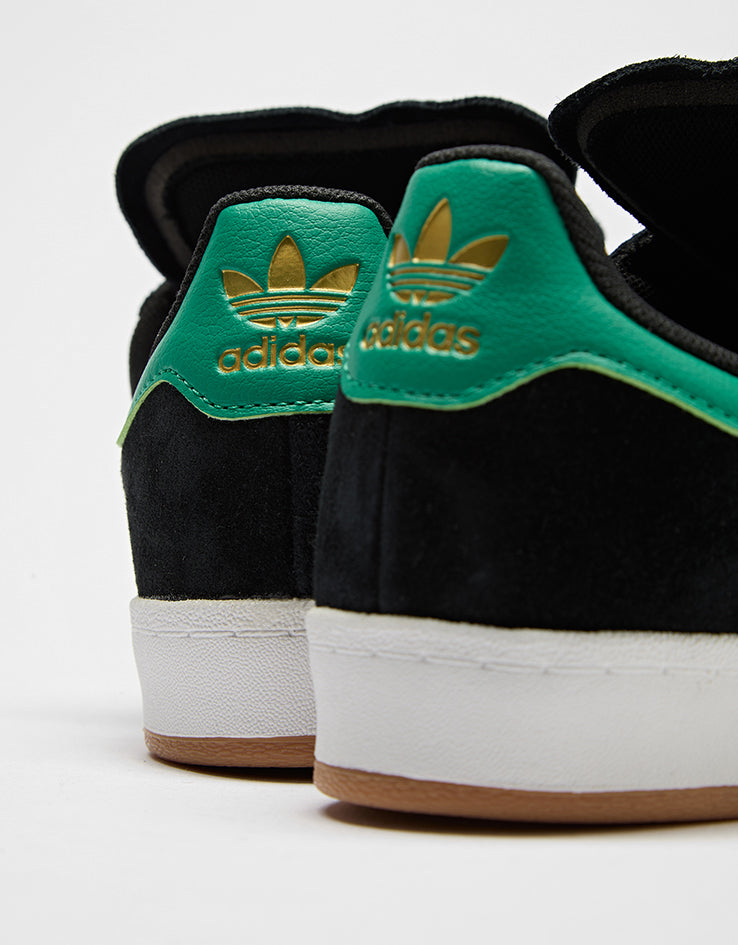 adidas Campus 90s ADV Skate Shoes - Core Black/Court Green/White Route One adidas Campus 90s ADV Skate Shoes - Core Black/Court Green/White Route One