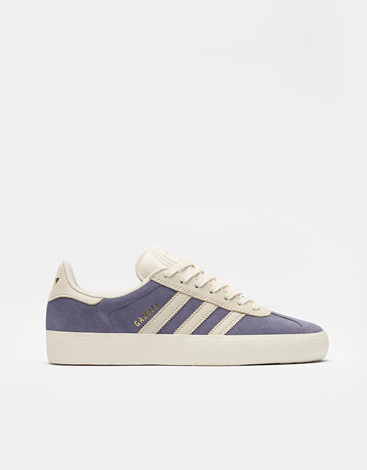 adidas Gazelle ADV Skate Shoes - Super Purple/Chalk White/Gold