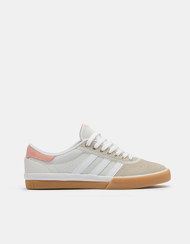 adidas Lucas Premiere Skate Shoes - White/Crystal White/Haze Coral