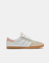 adidas Lucas Premiere Skate Shoes - White/Crystal White/Haze Coral