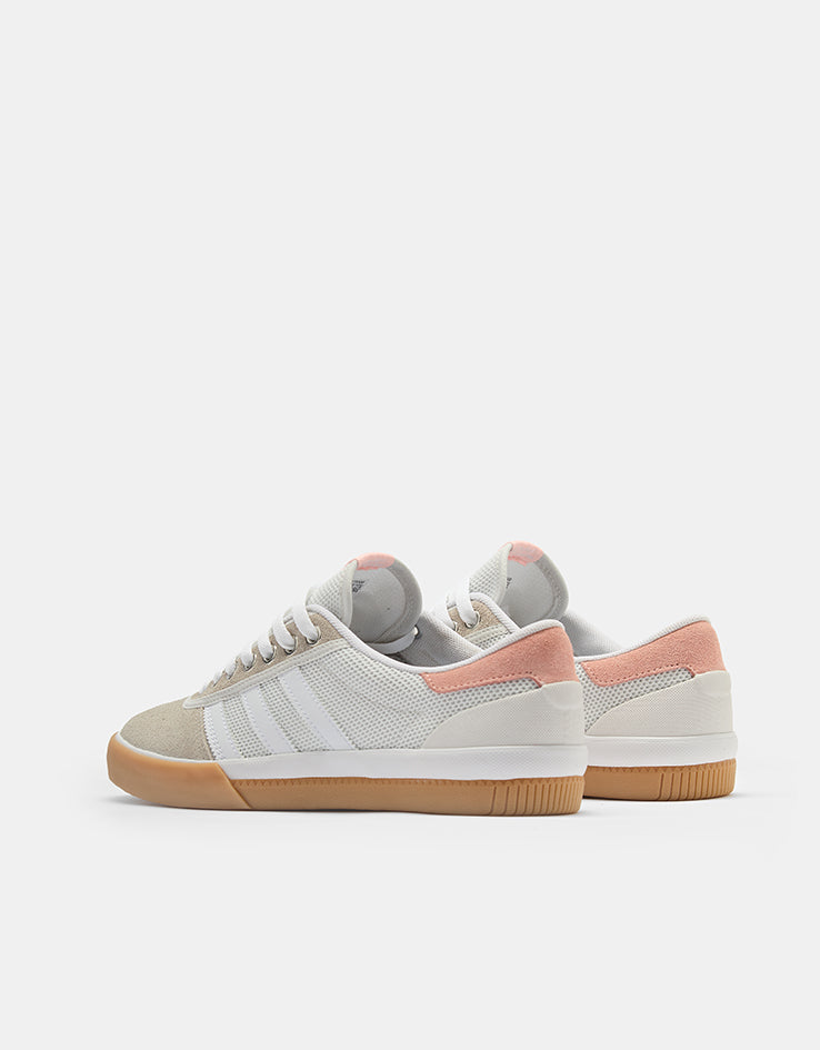 adidas Lucas Premiere Skate Shoes - White/Crystal White/Haze Coral