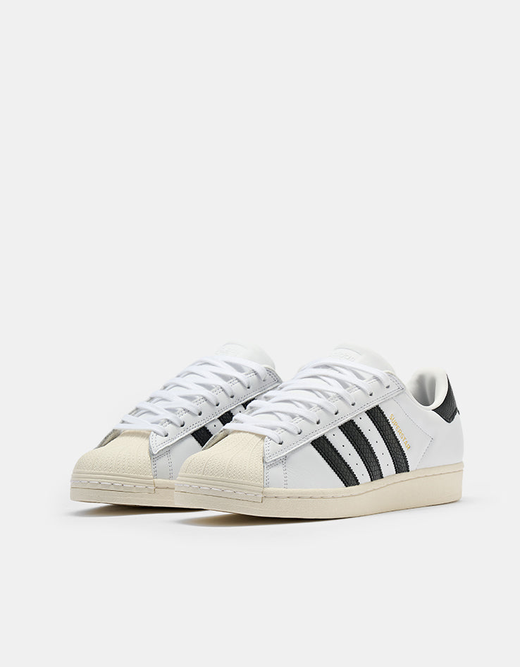 adidas Superstar ADV Skate Shoes - White/Core Black/Gold Metallic