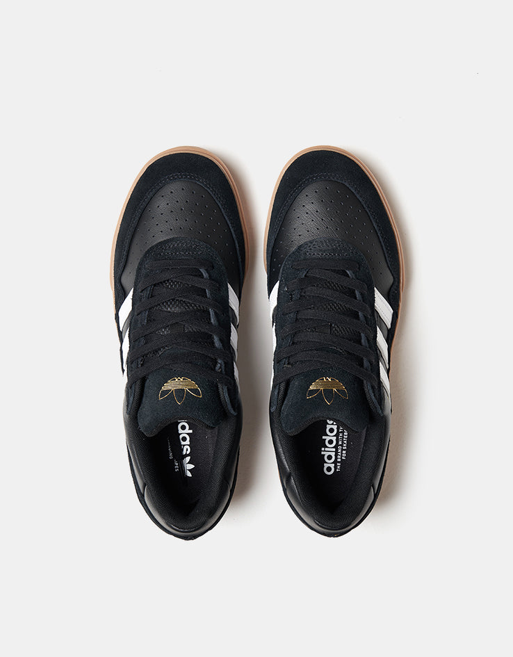 adidas Tyshawn II Skate Shoes - Core Black/Gum