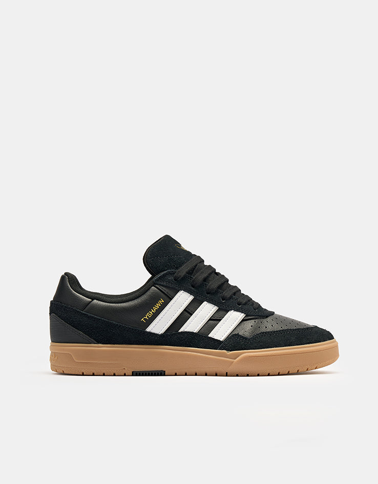 adidas Tyshawn II Skate Shoes - Core Black/Gum