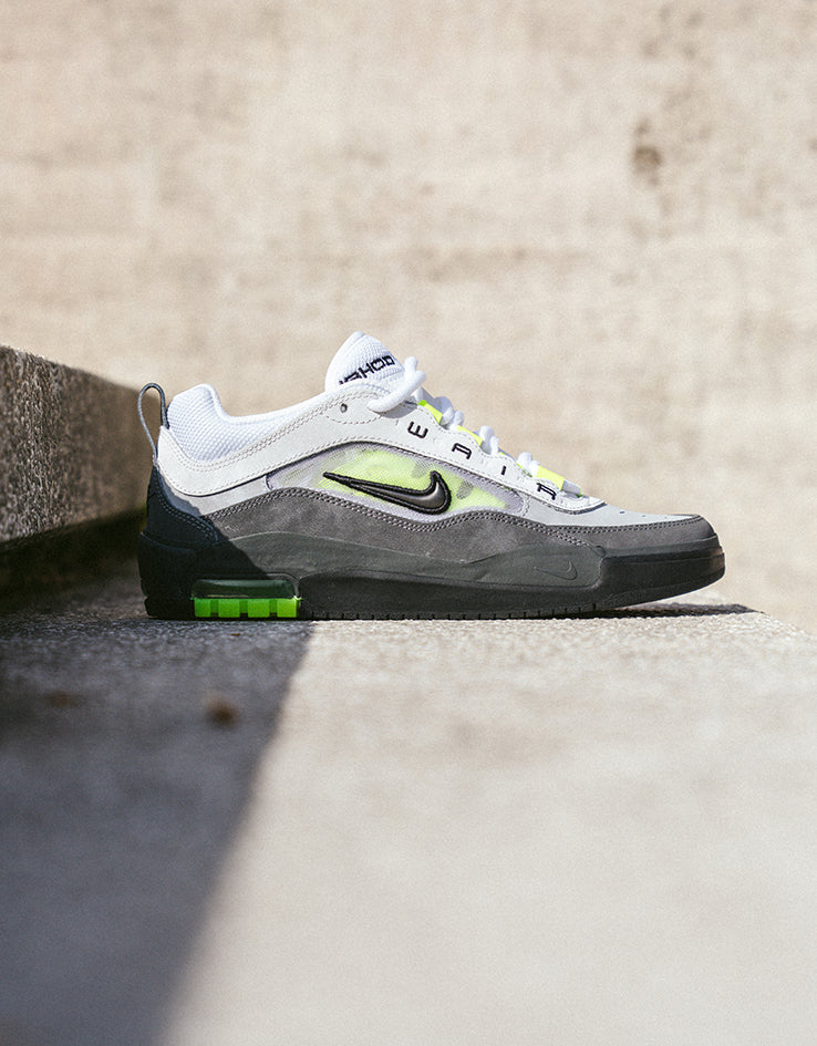 Nike SB Air Max Ishod Skate Shoes - Black/Neon Yellow-Anthracite-Lt Graphite