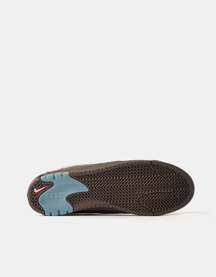 Nike SB Air Max Ishod Skate Shoes - Hemp/Baroque Brown-Pinksicle