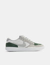 Nike SB Force 58 Skate Shoes - White/Flt Silver-Fir-White