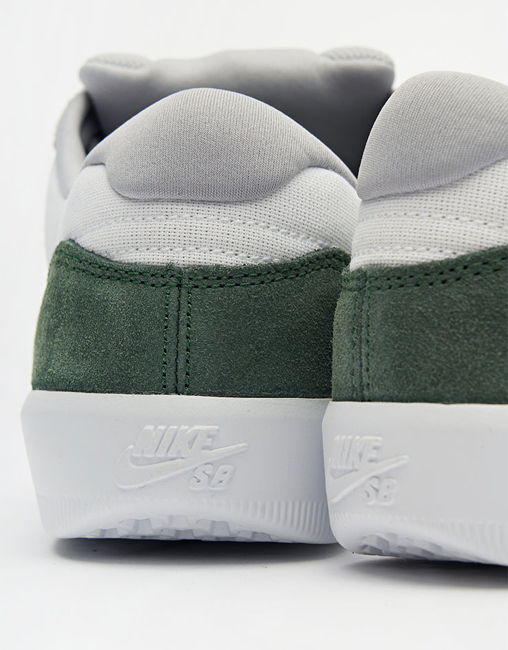 Nike SB Force 58 Skate Shoes - White/Flt Silver-Fir-White