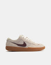 Nike SB Force 58 Skate Shoes - Cream II/Burgundy Crush-Gum Light Brown