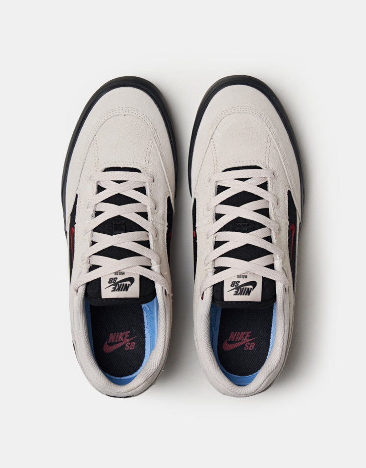 Nike SB Malor Skate Shoes - Lt Orewood Brn/Team Red-Black