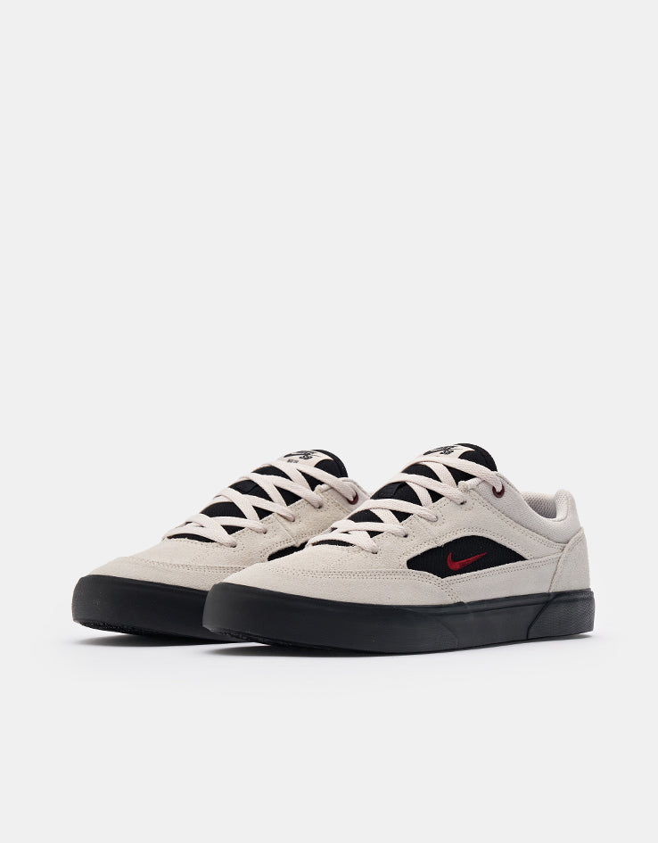 Nike SB Malor Skate Shoes - Lt Orewood Brn/Team Red-Black