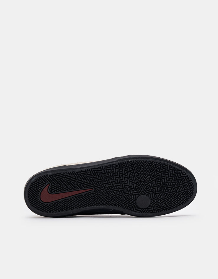 Nike SB Malor Skate Shoes - Lt Orewood Brn/Team Red-Black