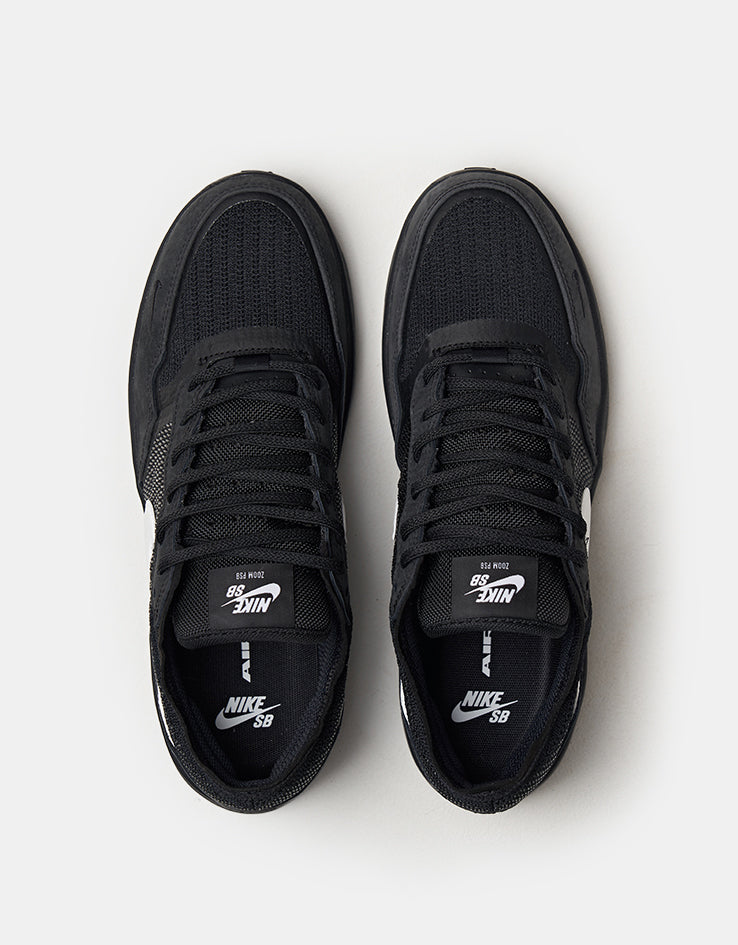 Nike SB PS8 Skate Shoes - Black/White-Black-Black