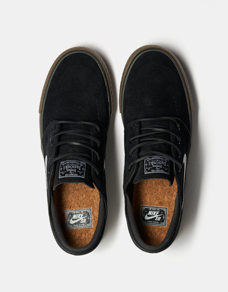 Nike SB Zoom Janoski OG+ Skate Shoes - Black/White-Black-Gum Light Brown