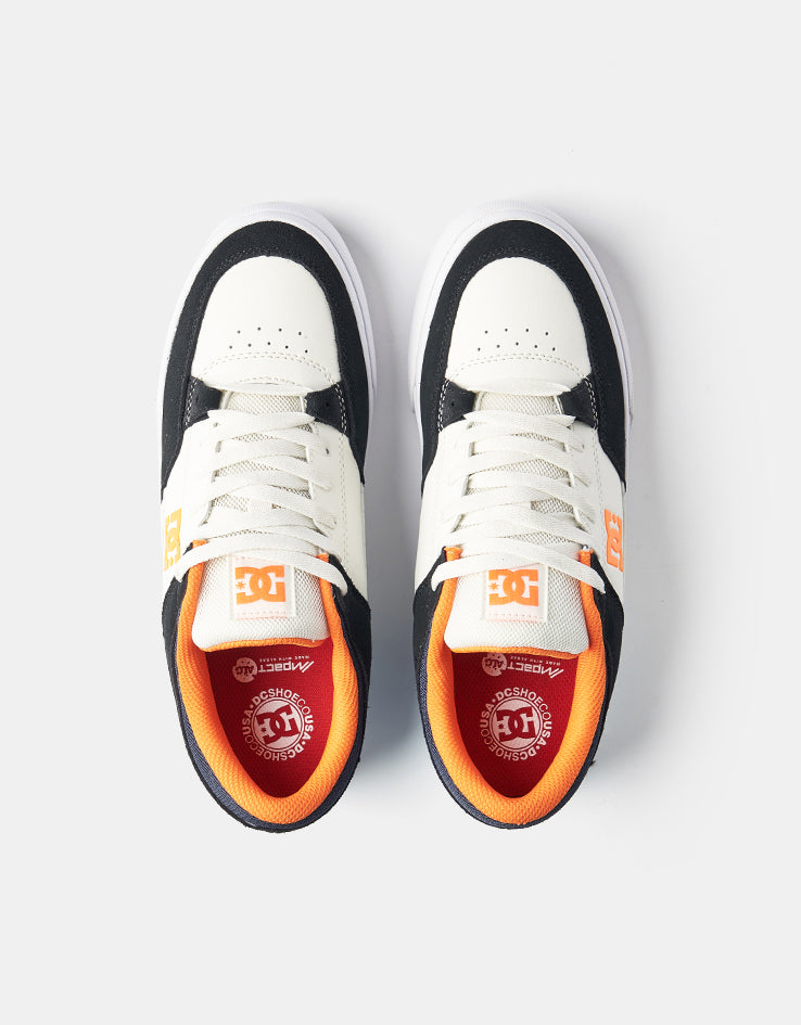 DC Onyx S Skate Shoes - Grey/Off White/Orange