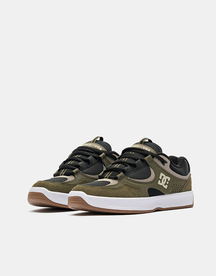 DC Kalynx Zero S Skate Shoes - Olive/Dark Grey/Taupe