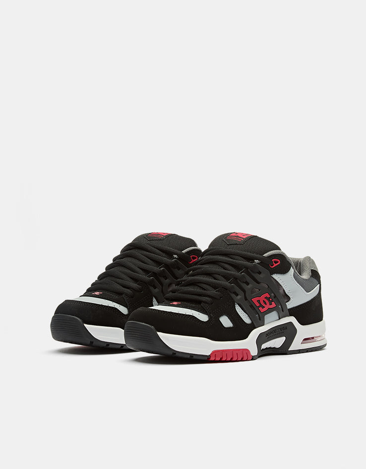 DC AT-2 Skate Shoes - Black/Grey/Red