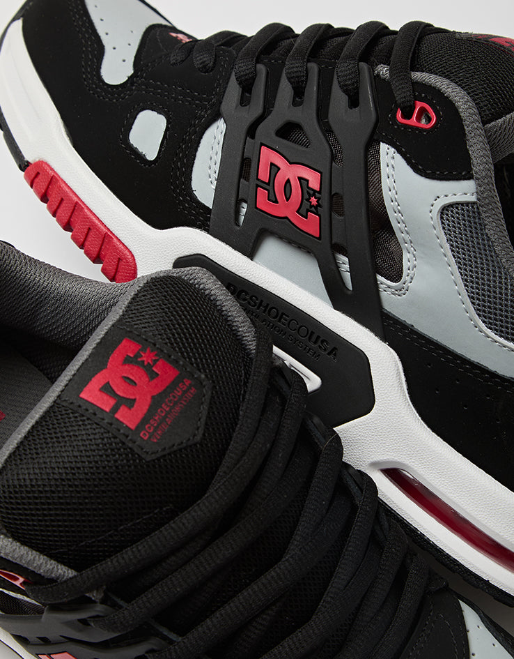 DC AT-2 Skate Shoes - Black/Grey/Red